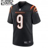Camiseta Niño Cincinnati Bengals Joe Burrow 9 Nike Negro 2021 NFL Draft
